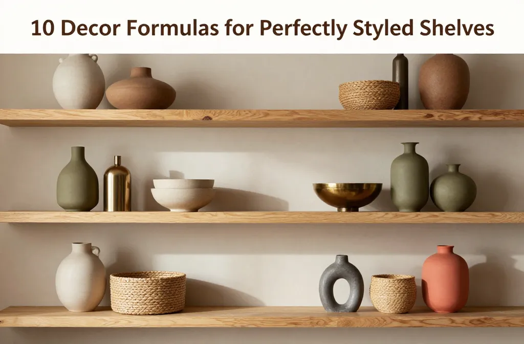 10 Decor Formulas for Perfectly Styled Shelves You’Ll Love
